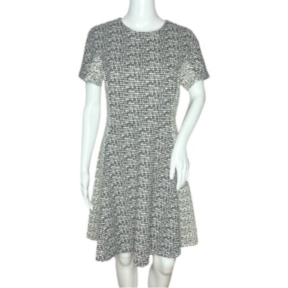 Banana Republic Black and White Crew Neck Mini Dress